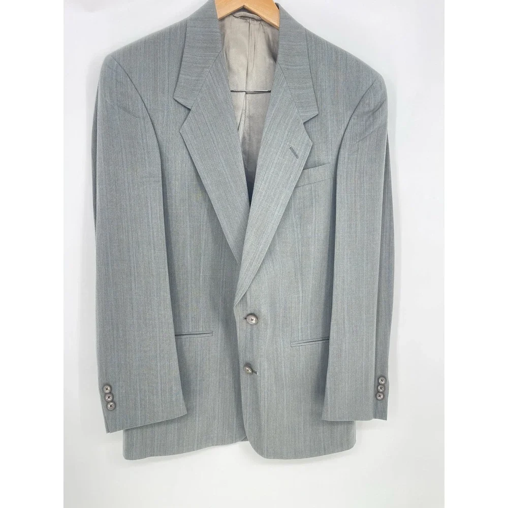 Henry Grethel Men's Wool Blend Blazer Gray‎ 38R Bag 2